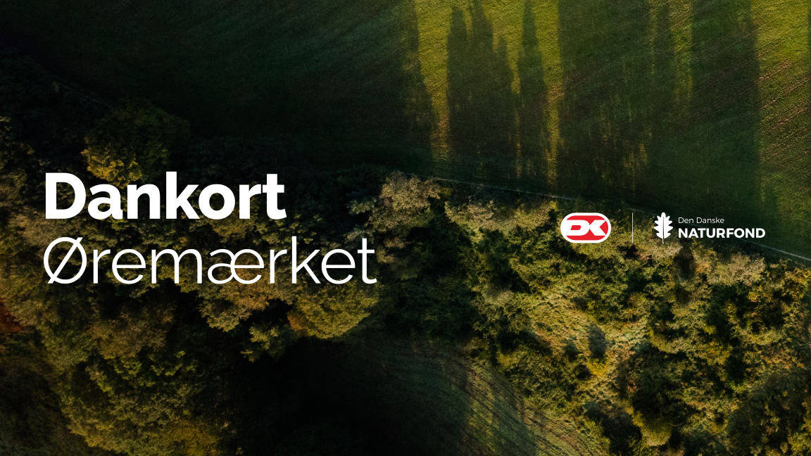 Logo Dankort Øremærket til støtte om vild natur