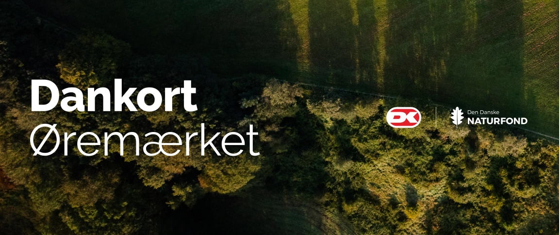 Logo Dankort Øremærket til støtte om vild natur
