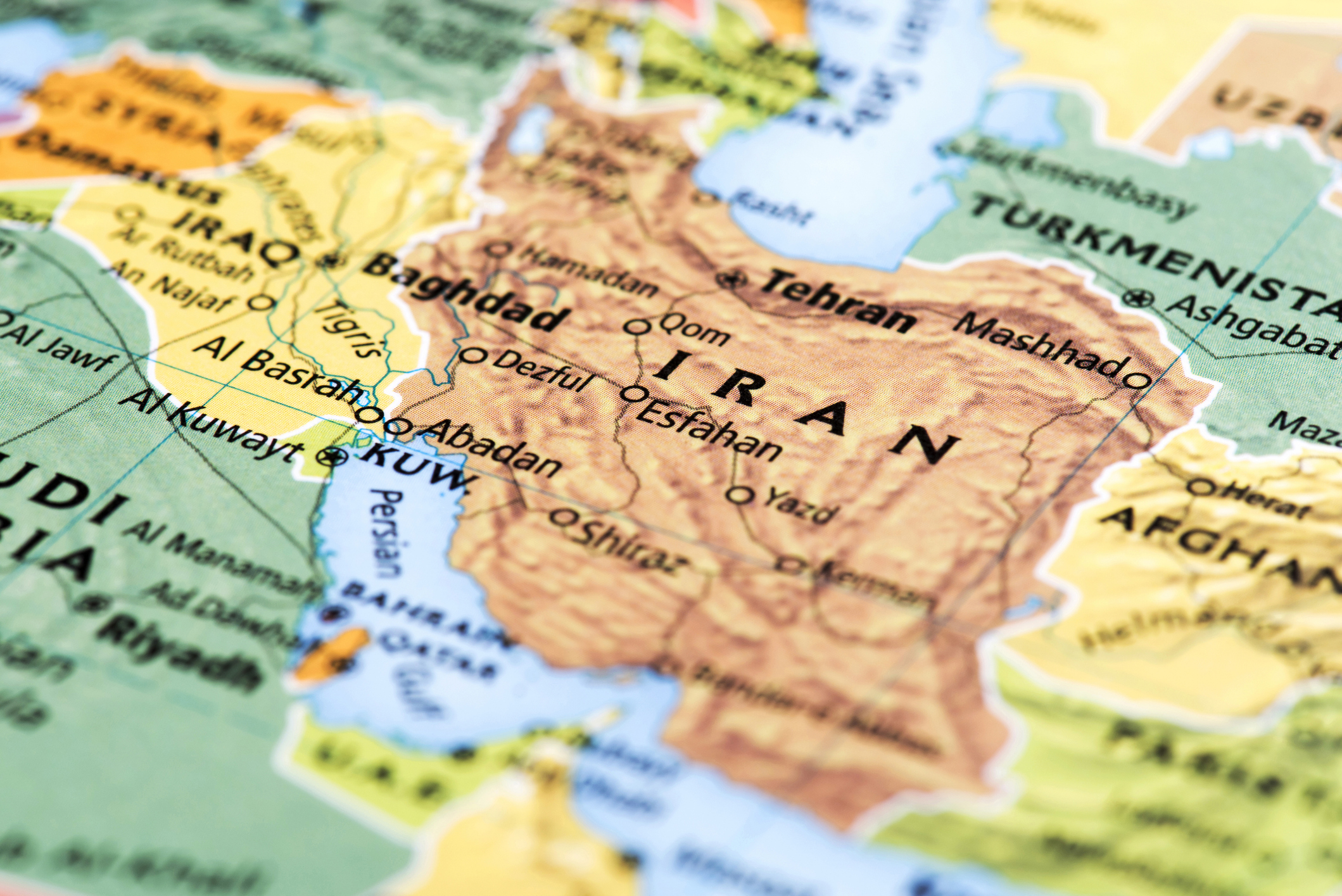Kort over Iran