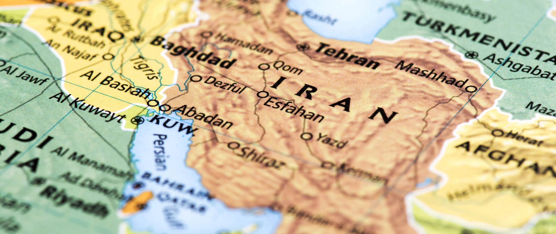 Kort over Iran