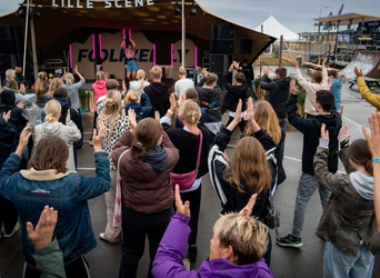 Unge fester til Folkely Festival