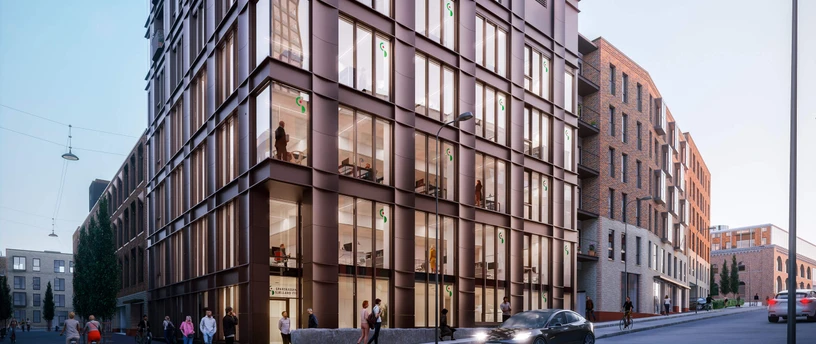 Sparekassen investerer i nyt kraftcenter i Carlsberg Byen på 5 etager i Nebelong Hus, som er en del af Carls Tårn
