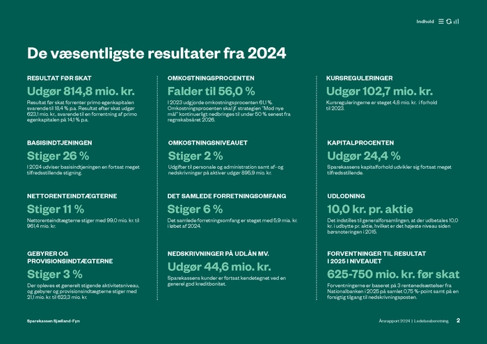 De væsentligste resultater fra 2024