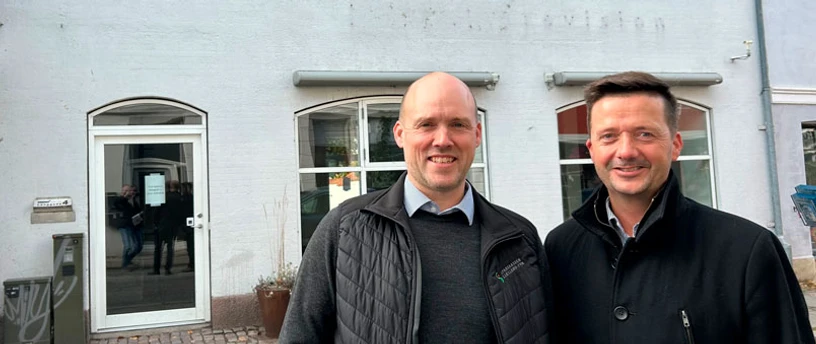 Landbrugsrådgivere foran nye lokaler i Nykøbing Falster